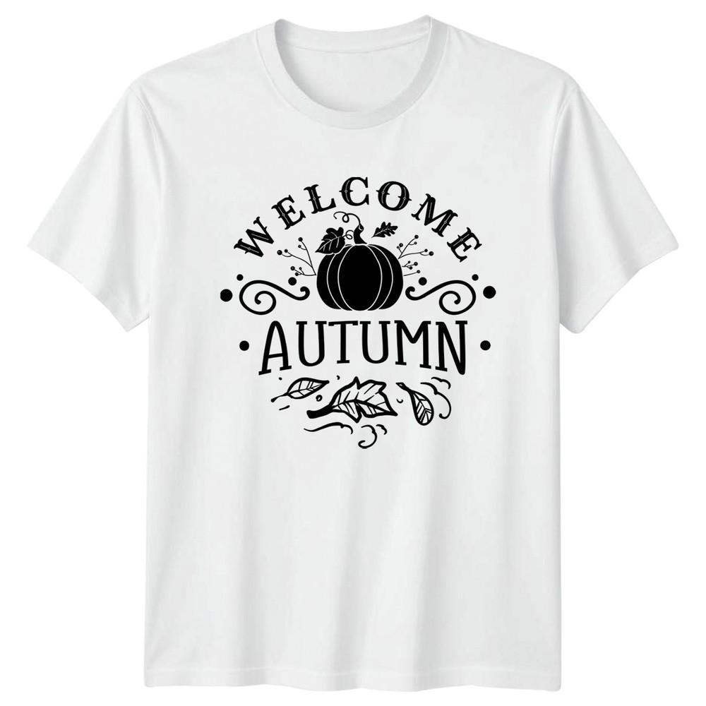 Welcome Autumn TShirt Fall Harvest Pumpkin Gift For Him And Her S