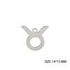 12pcs/lot Stainless Steel Zodiac Charms Horoscope Astrological Sign DIY Pendant for Necklace Bracelet Jewelry Making