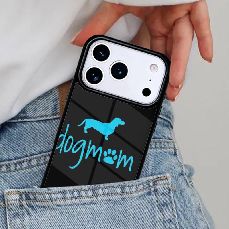Dachshund Dog Mom Phone Case for iPhone 16e 15 14 13 12 17 Pro Max Plus Air 17pro Cover Coque