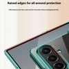 For Samsung Galaxy Z Fold7 5G Case Hinge Design Electroplating PC Clear Phone Cover