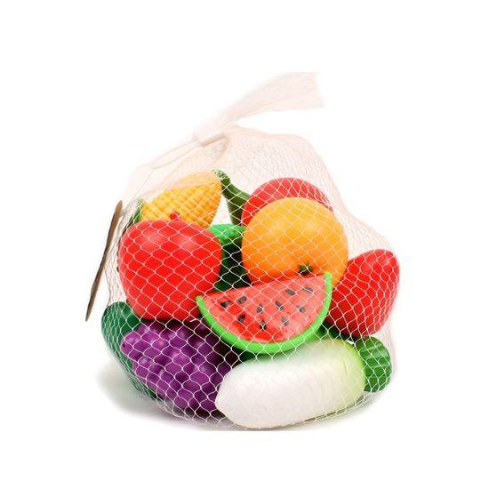 Oz Toy Fruit & Vegetable Play Set - 22 Piece Mesh Bag