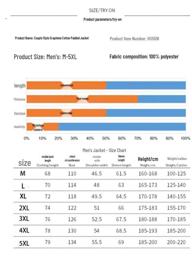 Playboy Men's Loose Fit Padded Jacket with Detachable Hood
