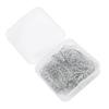 100Pcs Heart Shaped Paper Clips Stainless Steel Non Slip Decorative Paperclips for School Office