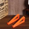 1 Pair Portable Keyboard Elevated Stand Raised Keyboard Angle Plastic Computer Keyboard Riser Monitor Holder Comfortable Typing