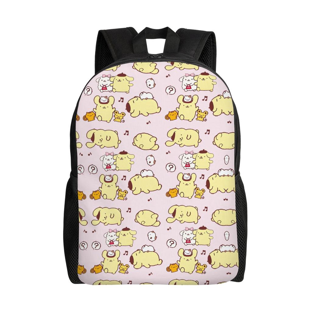 P-Pompompurines Laptop Backpack Men Women Basic Bookbag for School College Students Dog Cartoon Bags