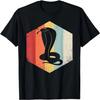 King Cobra Retro Distressed Style Snake Lover T-Shirt