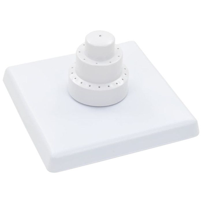 Greek Pool Fountain - VIDAXL - White - Adjustable Height - Polypropylene