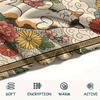 Cat Flower Print Flannel Blanket, High quality Comfortable for All Seasons, Home Decor, Warmth and Comfort, Perfect for Christmas Gifts43