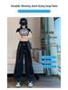 Women's Summer High Waist Yellow Drape Skirt Pants - Korean Style Loose Slimming Wide-Leg Casual Lantern Design.