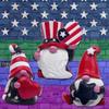 4th Of American Independence Day Patriotic Striped Resin Statue American Independence Day Decoration Gift Handmade Home Tiered Tray Figurine