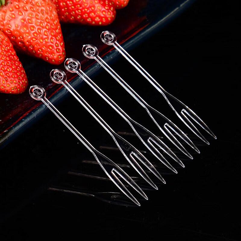 

Individually Wrapped Disposable Plastic Fruit Forks