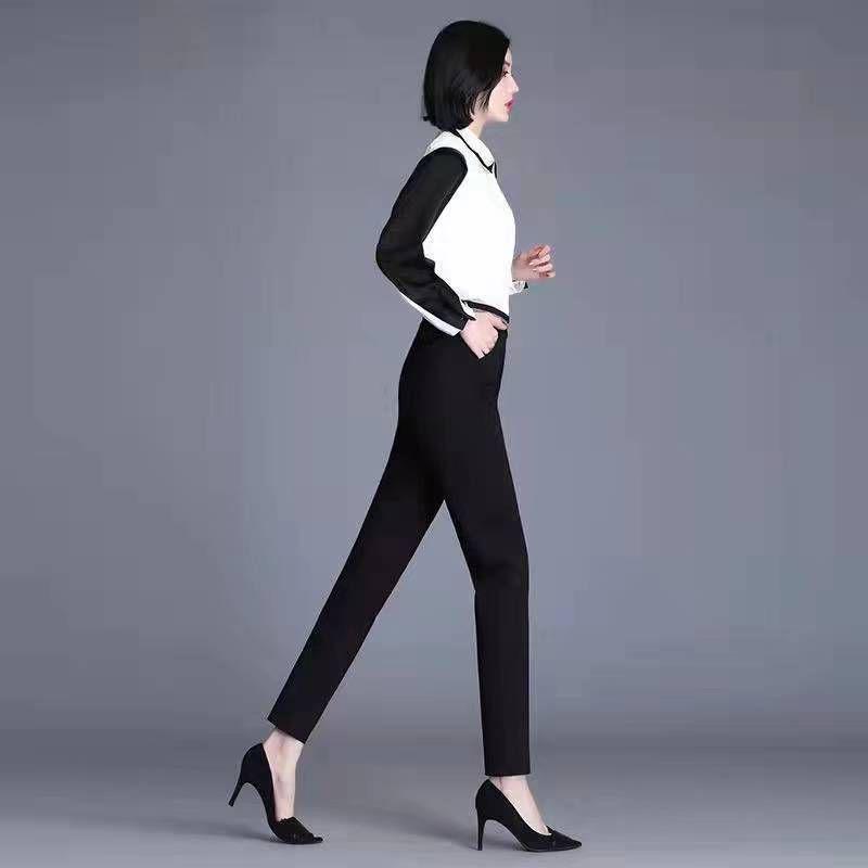 Plus Size Women's Fleece High Waist Harem Pants - Extra Long, Loose Fit, Straight Leg, Elastic Waist