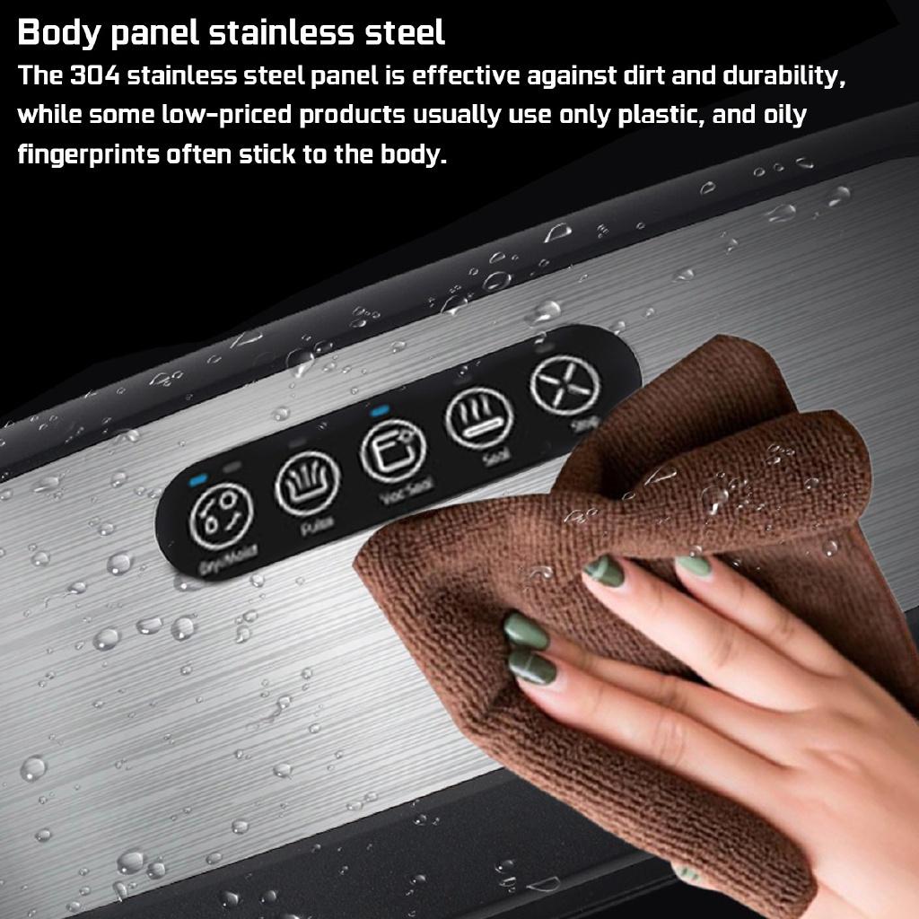 130W Fully Automatic Food Vacuum Sealer Machine For Food Saver Wet&Dry Electric Vacuum Sealer Packaging Machine +10PCS Bags