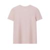 Milano Series Fashion Simple Comfortable Classic Retro Sports Casual Short Sleeve T-Shirt Women Tops Nude-Pink F11W615101FPK
