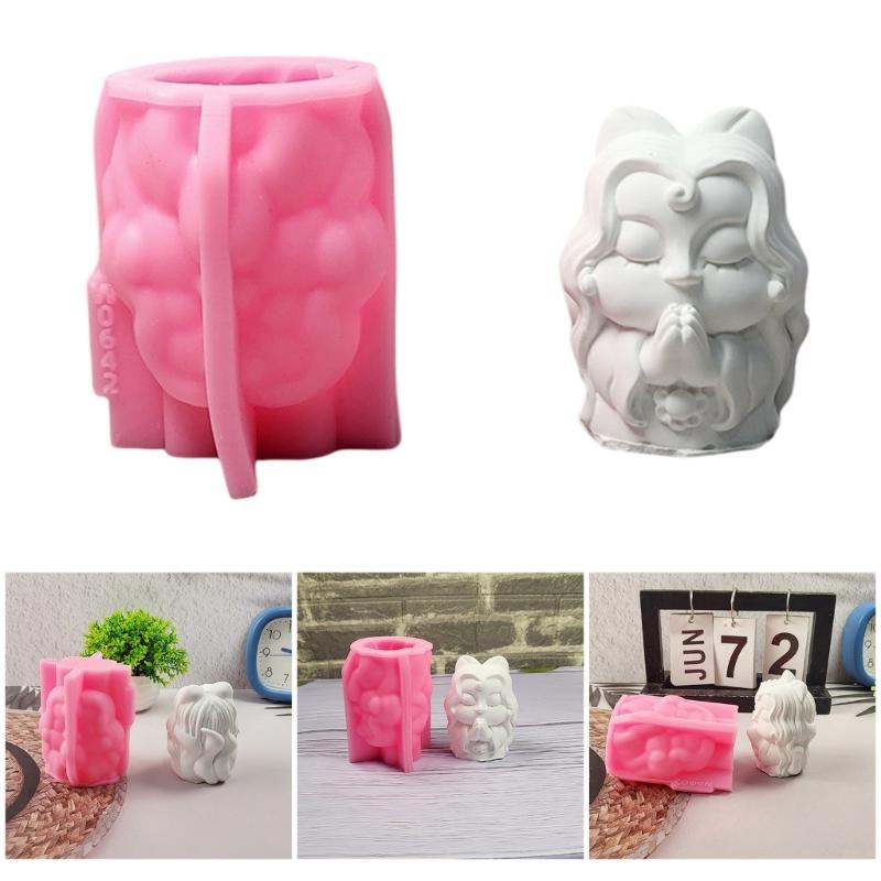 3D Chinesische Figur Silikonformen für Epoxidharz Kerzen Seifenherstellung Zement Gips Silikonformen für Handwerk