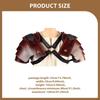 Medieval Double Shoulder Pads PU Leather with Adjustable Steampunk Design Suitable for Men Women