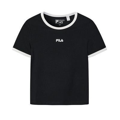 Original Slim Fit Round Neck Pullover Short Sleeve T-Shirt Women Tops F11W629110F-BK
