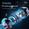 Bluetooth 5.0 Neckband Earphones with Digital Display, Dual Earbuds, Neck-hanging Design, 500mAh Battery for Ultra-long Life