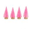 4pcs 10CM Mini Christmas Tree Gradient Artificial Xmas Pine Tree  Home Xmas Decor