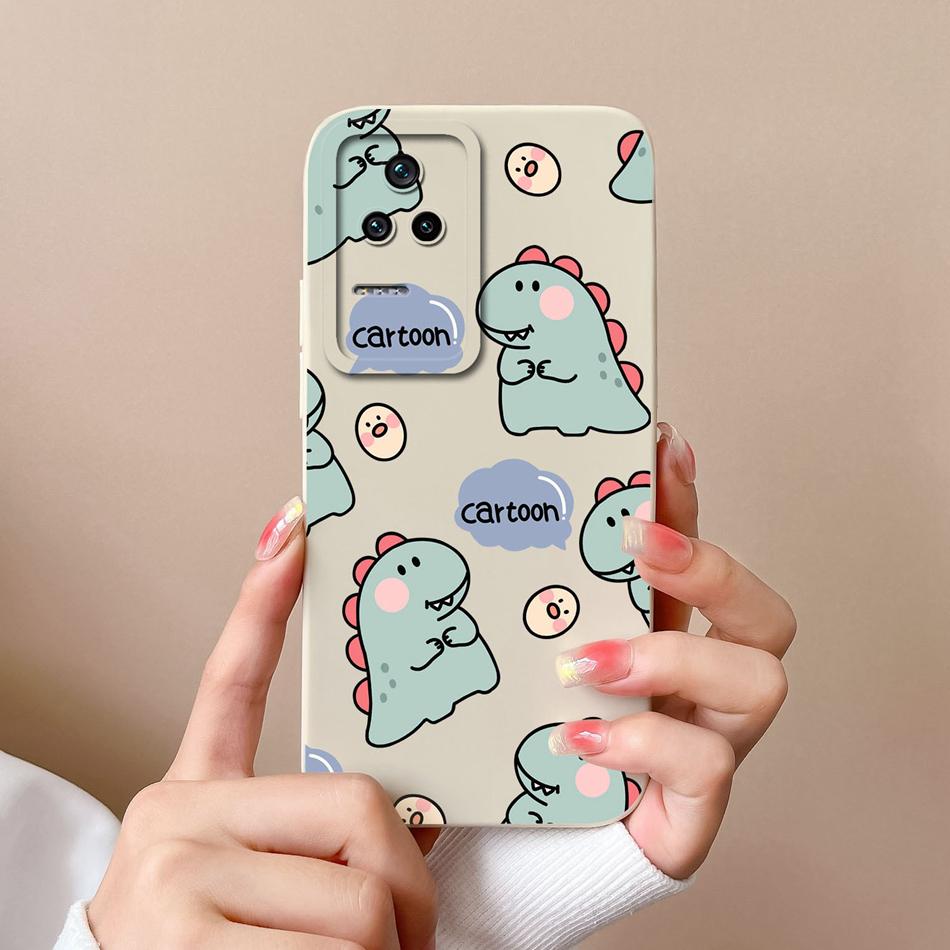 Cute Case For Poco F4 GT Global Version Soft Smooth Liquid Silicone Full Coverage Anti Choc Phone Bumper For Xiaomi Poco F4GT