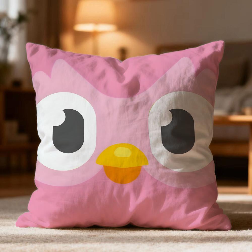 Popular D-DDuolingo Cushion Cover Soft Washable Pillow Case Multi-Scene for Couch Bed Travel Office Use
