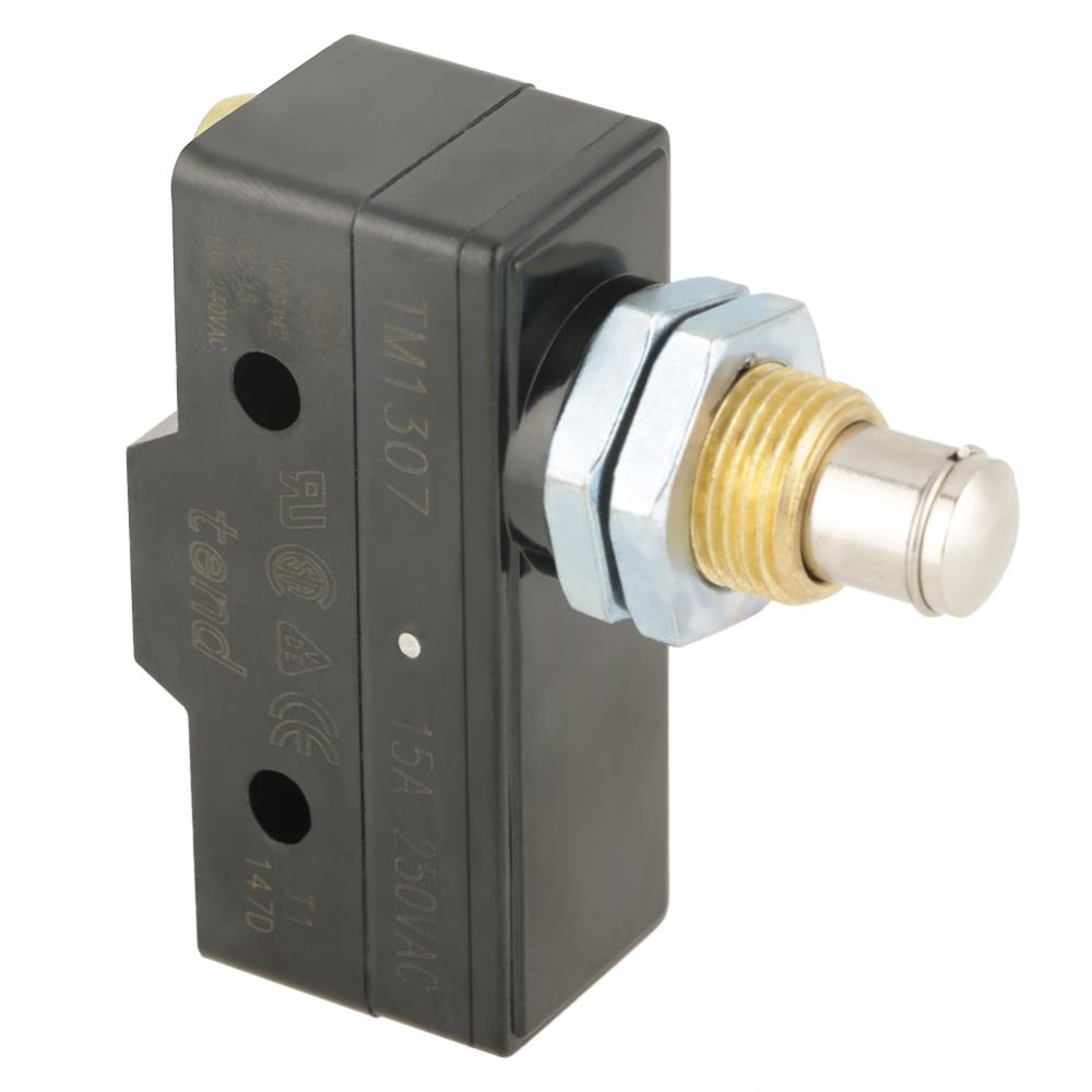 250V 15A Micro Limit Switch Panel Mount Parallel Roller Plunger Plunger Actuator  Garage Equipment