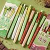 4PCS/Set Press Using Neutral Pen 0.5mm Black Ink Ballpoint Pen High Quality Writing Tool  Gift