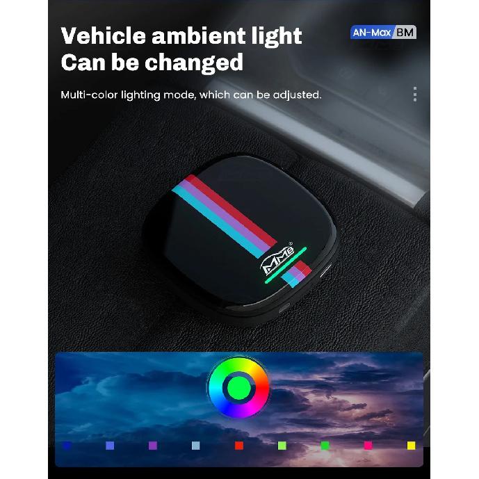 MMB CarPlay AI Box QCM6125 Android 13 OS for 2018-2025 BMW ID6 ID7 ID8 ID9 8GB+128GB YouTube&Netfilx Multimedia Streaming TV Box