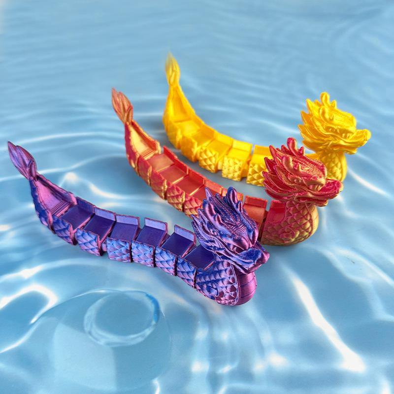 3D Printed Dragon Boat Festival Jointed Figure Toy Model Holiday Gift Creative Souvenir Children'S Small Gift