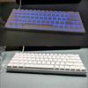 68Key Blank Keycaps, Thick PBT White Keycaps for AK680 RK68 DK68 Mechanical Keyboard Minimalistic White Keycap Set