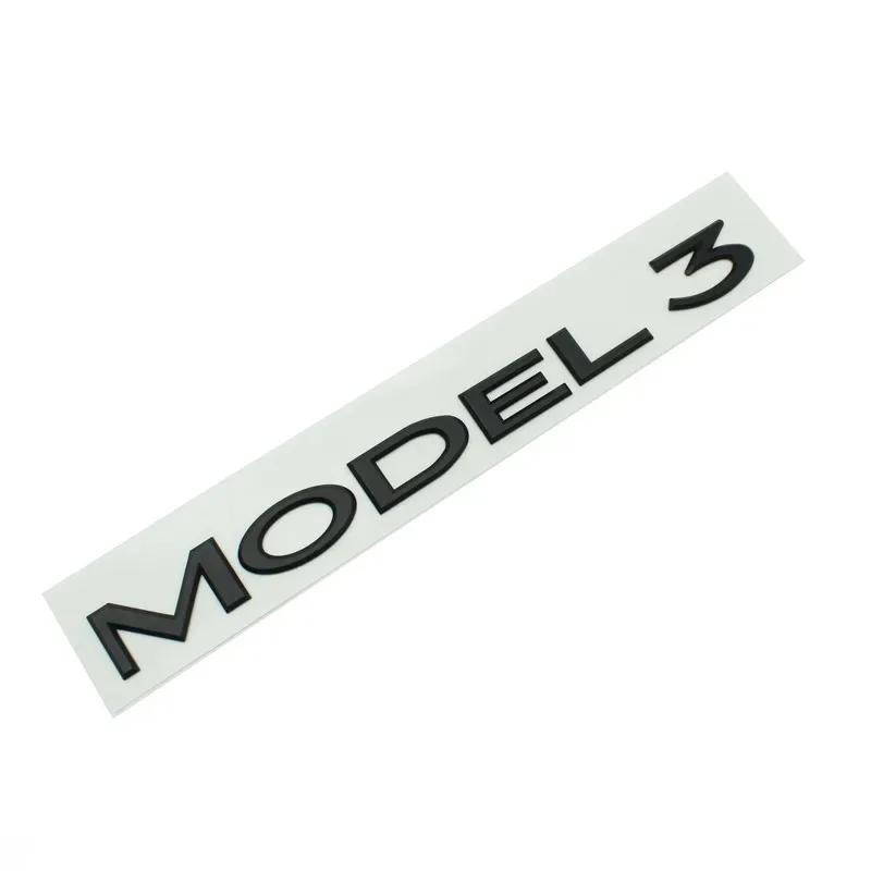 Original 3D ABS Letters Logo For Tesla MODEL 3 Y Car Rear Tailgate Trunk Emblem Badge Decal Stickers Auto Styling Accessories