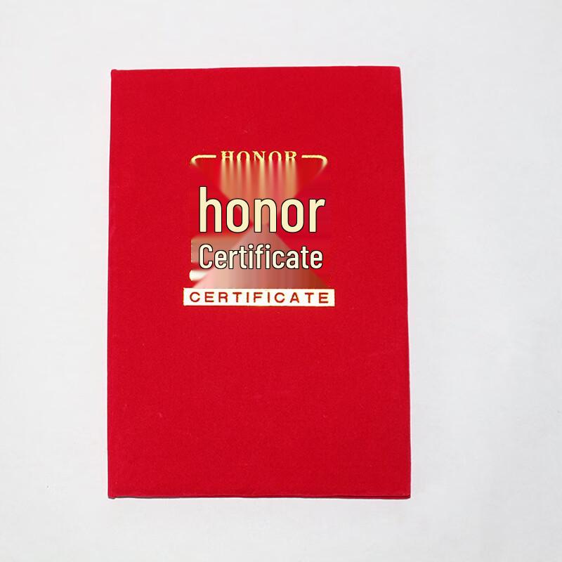Red Velvet Honorary Certificate