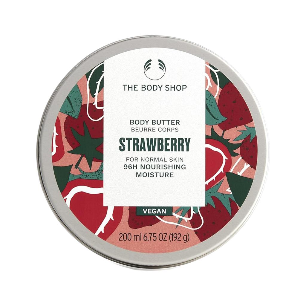 The Body Shop Strawberry Softening Body Butter 200ml Pack Of 1 | Hydrating Moisturizer For Dry Skin