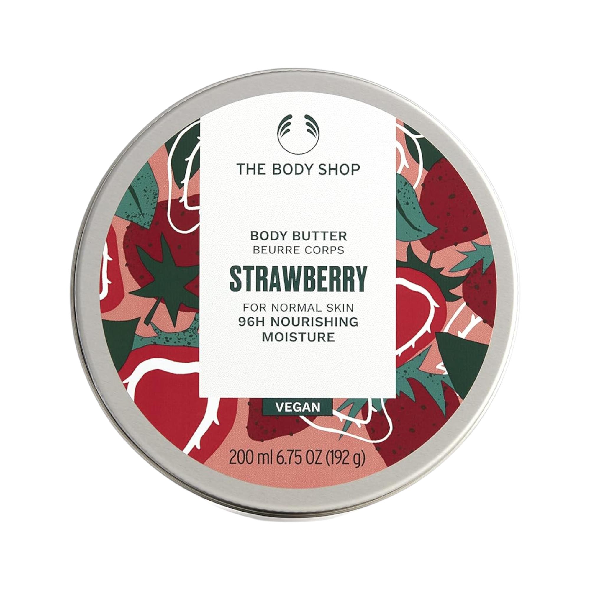 

The Body Shop Strawberry Softening Body Butter 200ml Pack Of 1 | Hydrating Moisturizer For Dry Skin