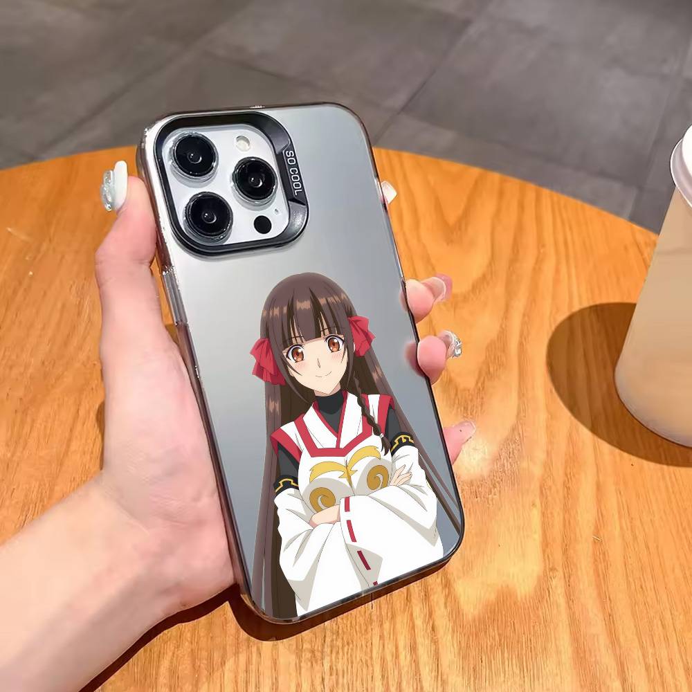Botsuraku Yotei no Kizoku dakedo Phone Case For iPhone17,16,15,14,13,12,11 Plus,Pro Max Candy Silver Plated Inside Cover