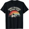 Vintage Retro Hawai'i Volcanoes National Park Map Sunset T-Shirt