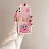 KEYSION Cute Ear 3D Cartoon Case for iPhone XS Max X with Bracelet Soft Silicone Shockproof Phone Back Cover for iPhone XR