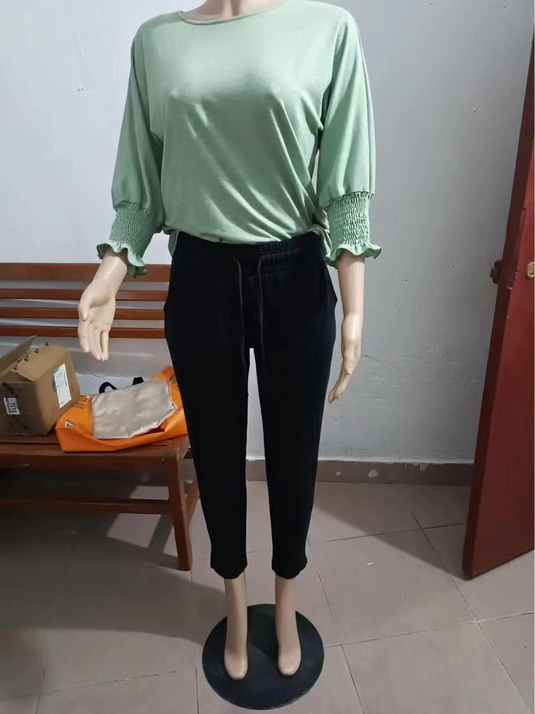 OZON Women's High-Waist Slimming Joggers with Pockets 