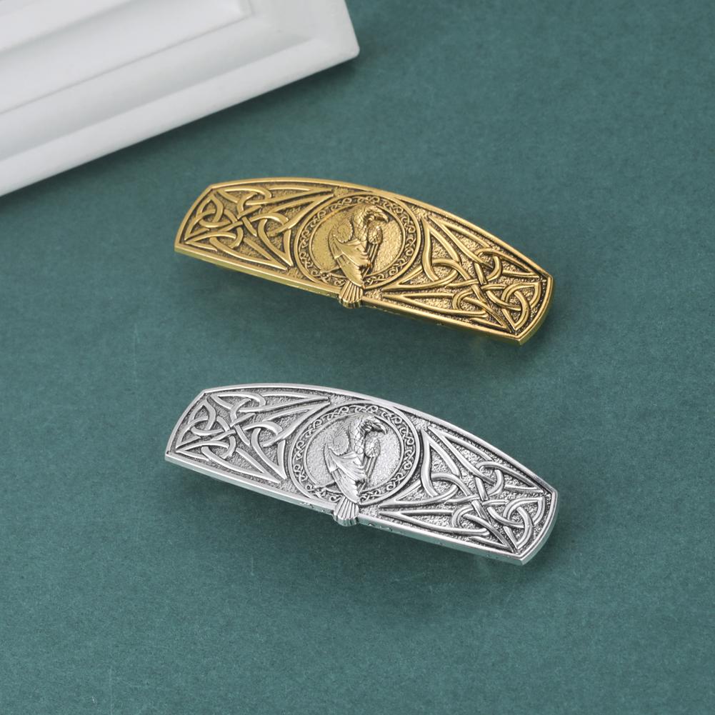 Teamer Vintage Barrette Celtics Knot Hair Clip for Women Viking Tree of Life Nordic Hairpins Wicca Jewelry Hair Accessories Gift