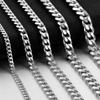 Stainless Steel Six-Sided Polished Cuban Bracelet: 3.5/5/7mm, Hip-hop Style, Simple and Trendy