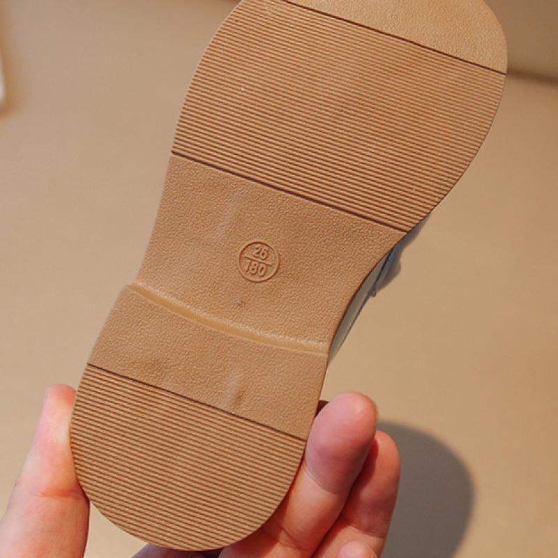 Jarní a podzimní nové holčičí kožené boty korejská verze Holčička Baby Bow Princezna Boty Holčička Mary Jane Single Boty