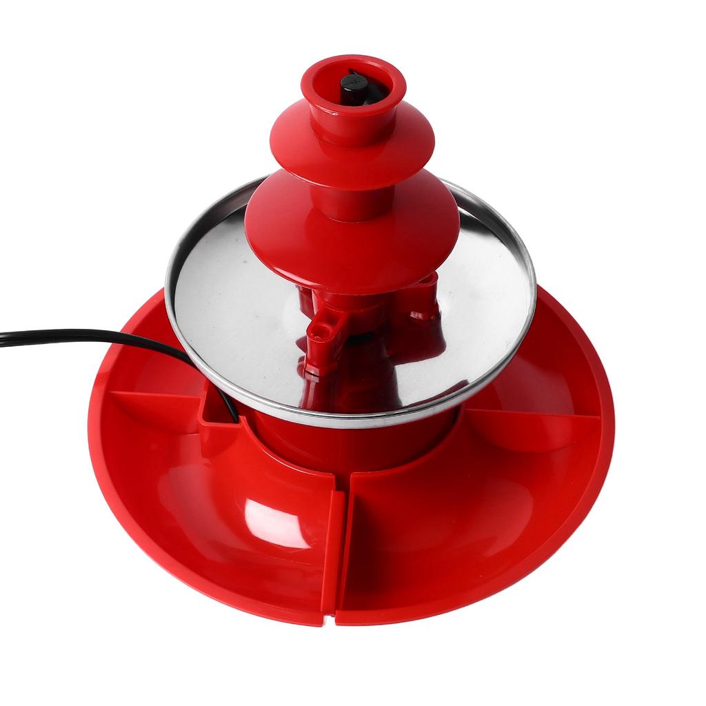 3-stufiger elektrischer Schokoladenfondue-Brunnen, Maschine für Partys, zum Eintauchen von Erdbeeren und Apfelspalten