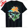 Cotton   Unisex Mountain Biking Graphic TShirt Outdoor Nature Scenery Print Short Sleeve Casual Sports Adventure Tee Tops