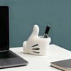 Creative Design Storage Ornament Cute Cartoon Desktop Ornament Thumbs Up Pen Holder  Office Decor