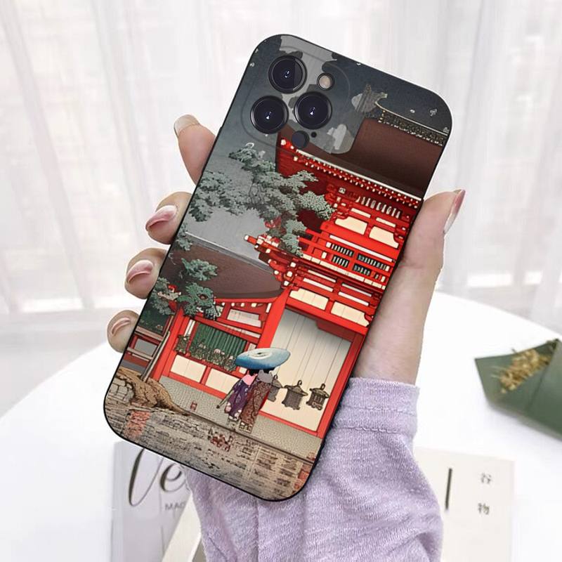 

Чехол для телефона в японском стиле Art для iPhone 8 7 6 6S Plus X SE 2020 XR XS 14 11 12 13 Mini Pro Max Mobile Case iphone 14 plus