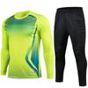 Herren Erwachsenen Fußball Torwart Uniform Schutzschwamm Fußball Langarm Kinder Training Torwart Fußball Trikot Oberteil Hose