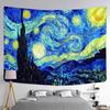 Van Gogh Oil Painting Wall Tapestry Multi Pattern Soft Background Home Decor Multi Size Wall Hanging Aesthetic