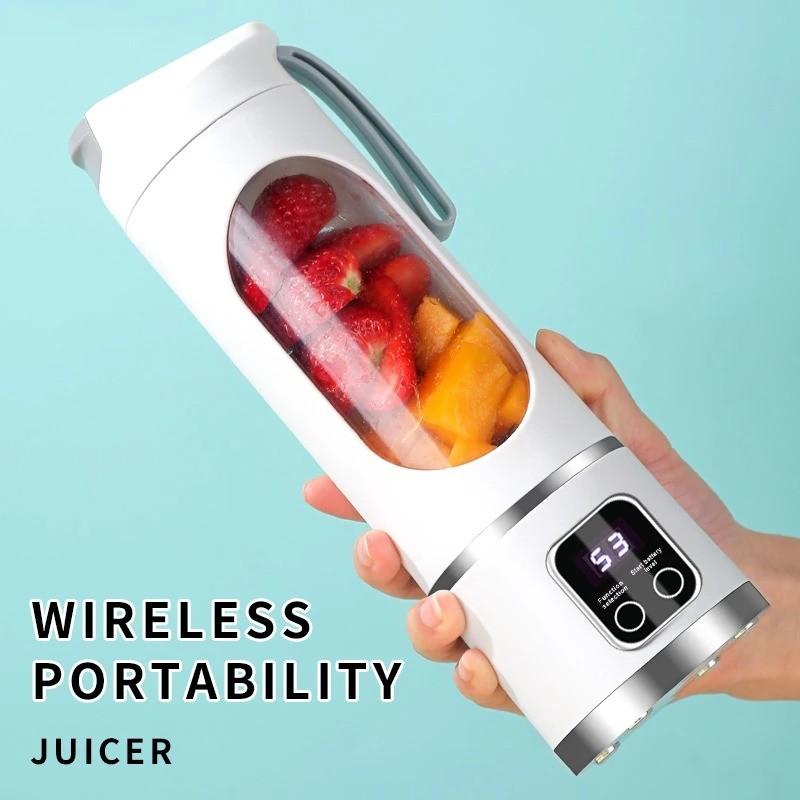 450ml Large Capacity Portable Electric Fruit Juicer USB Rechargeable Blender Ice Crusher 3 Gears adjustable Juicer Cup