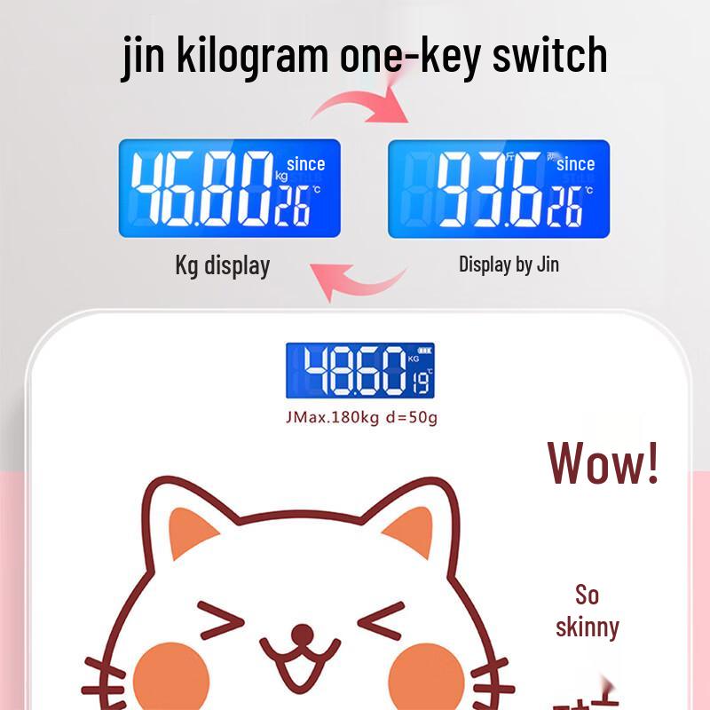 JINMIAO Cartoon Electronic Body Weight Scale (CN Version)