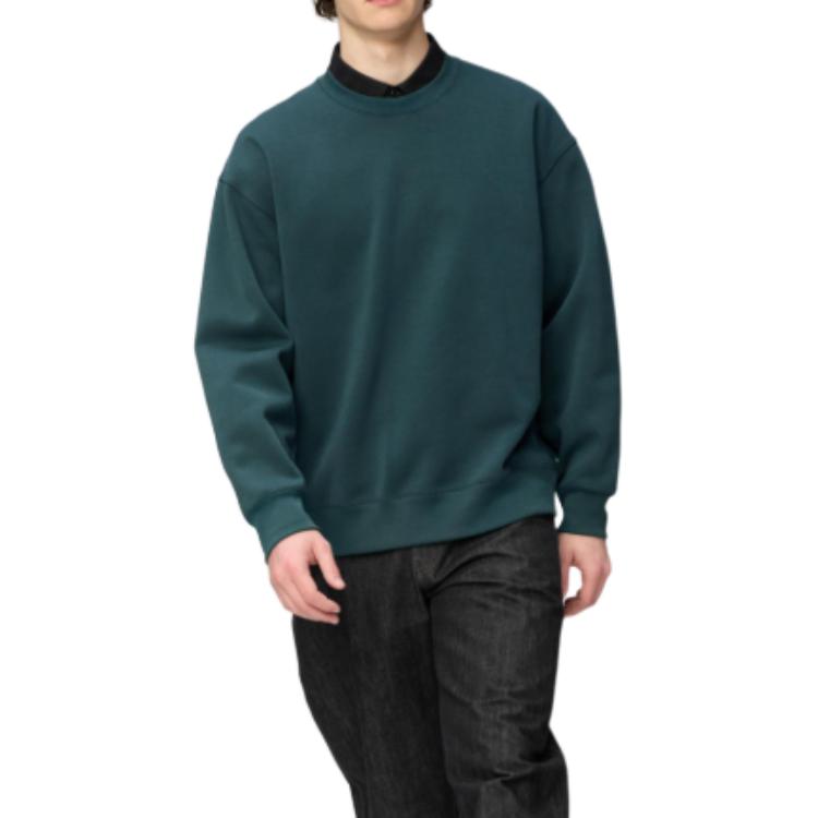 Uniqlo C Series FW26 Trendy Fashion Solid Color Comfortable Loose Fit Crew Neck Casual Long Sleeve Sweatshirt Men Sweatshirt 486125-66